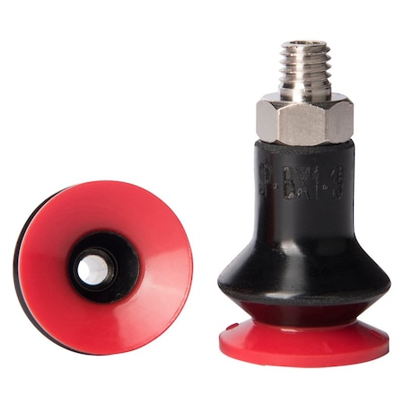 Fipa Bellows vacuum cup diam. 16 mm, Varioflex 30 Degrees/60 Degrees, fitting M5-male 22.016.253.16